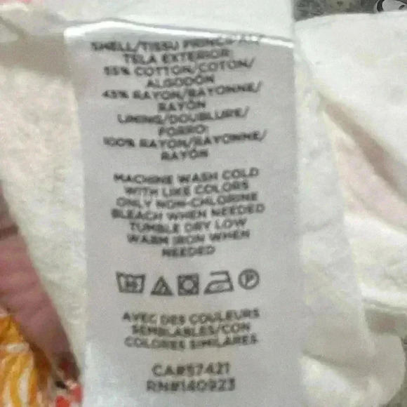 Loft Floral Jungle Print Sleeveless Ruffle sleeve Fun Print Dress, Size M - Picture 5 of 12